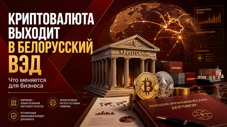 Криптовалюта выходит в белорусский ВЭД: что меняется для бизнеса
