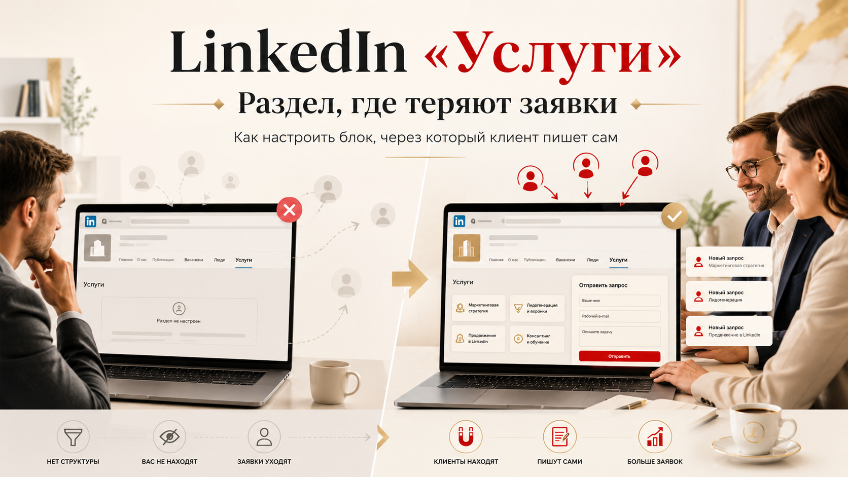 LinkedIn «Услуги»: раздел, который заполняют для галочки — и теряют заявки
